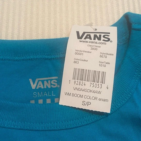 Vans Boom Color Short Sleeve Baby Tee T-Shirt - Picture 6 of 6